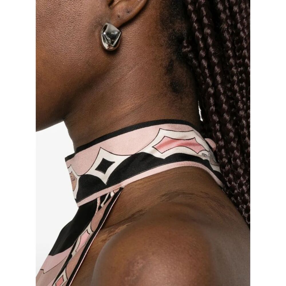 Emilio Pucci Women Silk Twill Midi Dress - Picture 7 of 7